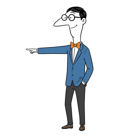 Megane-kun presenting