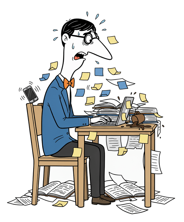 Megane-kun desk reaction